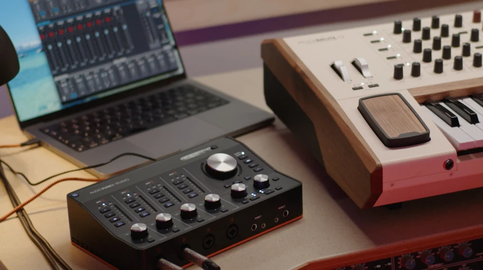 Arturia AudioFuse Studio Rev2 desktop audio interface, official press photography