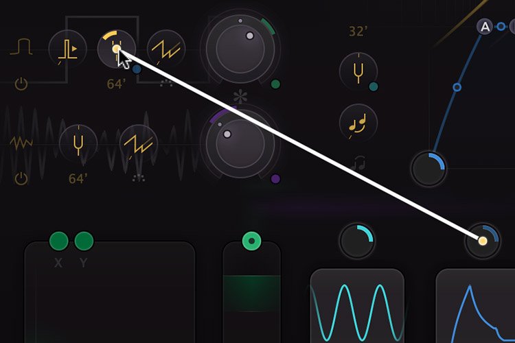 FabFilter Twin 3 modulation connections and synthesizer controls