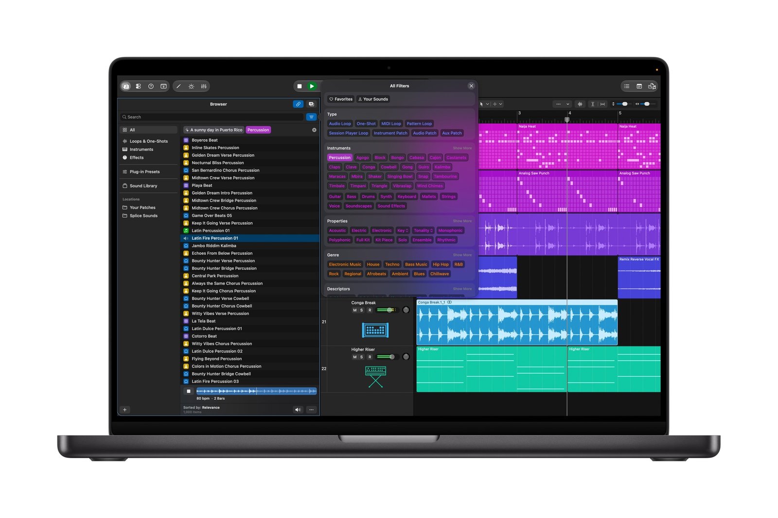 Logic Pro’s redesigned Browser shown in Apple’s official announcement
