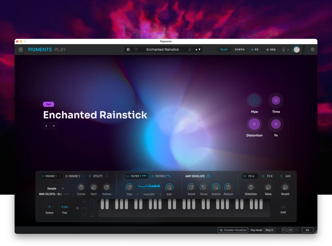 Arturia Pigments Play software instrument, official press image